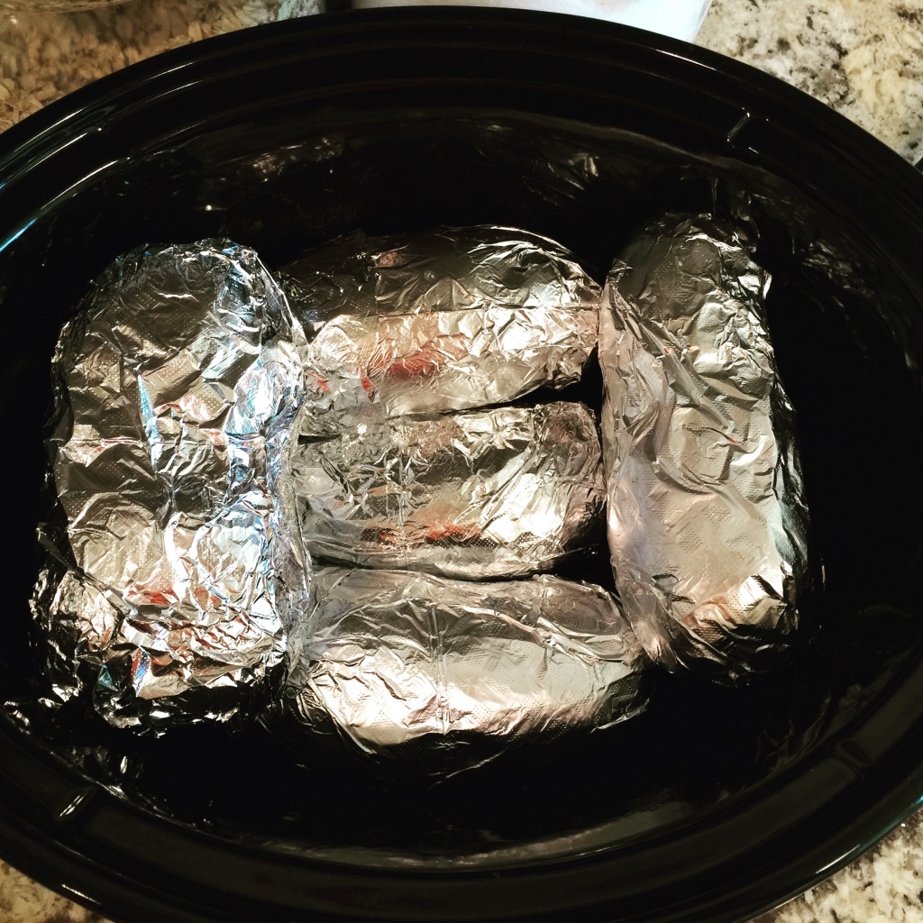 Slow Cooker Baked Potatoes